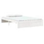 Estructura de cama madera maciza blanco 120x200 cm de , Camas y somieres - Ref: Foro24-814945, Precio: 116,93 €, Descuento: %