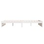 Estructura de cama madera maciza blanco 120x200 cm de , Camas y somieres - Ref: Foro24-814945, Precio: 116,93 €, Descuento: %