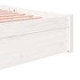 Estructura de cama madera maciza blanco 120x200 cm de , Camas y somieres - Ref: Foro24-814945, Precio: 116,93 €, Descuento: %