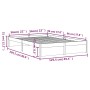 Estructura de cama madera maciza blanco 120x200 cm de , Camas y somieres - Ref: Foro24-814945, Precio: 116,93 €, Descuento: %
