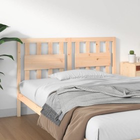Cabecero de cama madera maciza de pino 145,5x4x100 cm de , Cabeceros y pies de cama - Ref: Foro24-818570, Precio: 54,29 €, De...