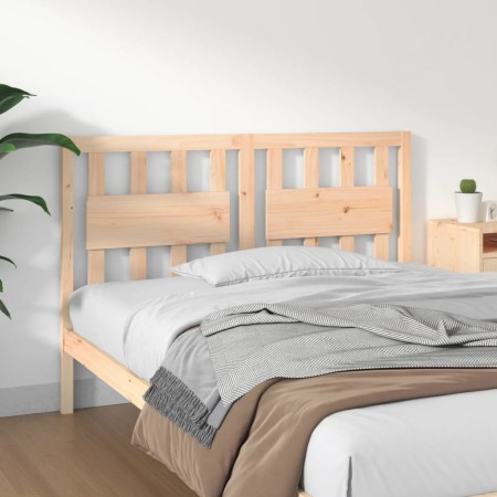 Cabecero de cama madera maciza de pino 145,5x4x100 cm de , Cabeceros y pies de cama - Ref: Foro24-818570, Precio: 54,29 €, De...
