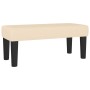 Cama box spring con colchón tela color crema 90x200 cm de , Camas y somieres - Ref: Foro24-3136570, Precio: 356,64 €, Descuen...