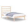 Estructura de cama madera maciza 90x190 cm de , Camas y somieres - Ref: Foro24-3104898, Precio: 79,01 €, Descuento: %