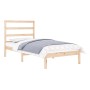 Estructura de cama madera maciza 90x190 cm de , Camas y somieres - Ref: Foro24-3104898, Precio: 79,01 €, Descuento: %