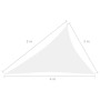 Toldo de vela triangular tela Oxford blanco 3x4x5 m de , Sombrillas - Ref: Foro24-135283, Precio: 23,24 €, Descuento: %