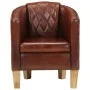 Sillón butaca de cuero auténtico marrón de , Sillones - Ref: Foro24-359638, Precio: 251,93 €, Descuento: %