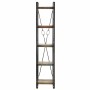 Estantería de 5 niveles madera maciza reciclada 40x30x180 cm en Librerías y estanterías | Comprar online en Foru.es