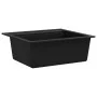 Fregadero de cocina de granito con un seno negro de vidaXL, Fregaderos - Ref: Foro24-142954, Precio: 184,55 €, Descuento: %