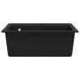 Fregadero de cocina de granito con un seno negro de vidaXL, Fregaderos - Ref: Foro24-142954, Precio: 184,55 €, Descuento: %