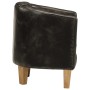 Sillón butaca de cuero auténtico gris de , Sillones - Ref: Foro24-359641, Precio: 286,75 €, Descuento: %
