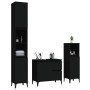 Set de muebles de baño 3 piezas madera contrachapada negro de , Muebles de baño - Ref: Foro24-3185544, Precio: 209,41 €, Desc...