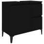 Set de muebles de baño 3 piezas madera contrachapada negro de , Muebles de baño - Ref: Foro24-3185544, Precio: 209,41 €, Desc...