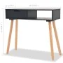 Mesa consola de madera maciza de pino 80x30x72 cm negra de vidaXL, Mesas auxiliares - Ref: Foro24-244738, Precio: 89,43 €, De...