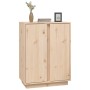 Aparador de madera maciza de pino 60x35x80 cm de , Aparadores - Ref: Foro24-814489, Precio: 80,24 €, Descuento: %