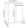 Aparador de madera maciza de pino 60x35x80 cm de , Aparadores - Ref: Foro24-814489, Precio: 80,24 €, Descuento: %