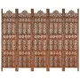 Biombo 5 paneles tallado a mano madera mango marrón 200x165 cm de , Divisores de ambientes - Ref: Foro24-285326, Precio: 246,...