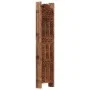 Biombo 5 paneles tallado a mano madera mango marrón 200x165 cm de , Divisores de ambientes - Ref: Foro24-285326, Precio: 246,...