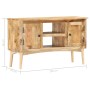 Aparador de madera maciza de mango 100x35x60 cm de , Aparadores - Ref: Foro24-285862, Precio: 227,35 €, Descuento: %