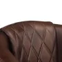 Sillón con diseño de cubo cuero auténtico marrón oscuro de , Sillones - Ref: Foro24-359640, Precio: 282,84 €, Descuento: %