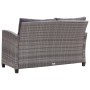Set de comedor jardín 3 piezas con cojines ratán sintético gris de , Conjuntos de jardín - Ref: Foro24-3095248, Precio: 774,4...