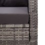 Set de comedor jardín 3 piezas con cojines ratán sintético gris de , Conjuntos de jardín - Ref: Foro24-3095248, Precio: 774,4...