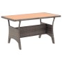 Set de comedor jardín 3 piezas con cojines ratán sintético gris de , Conjuntos de jardín - Ref: Foro24-3095248, Precio: 774,4...
