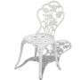 Sillas de jardín bistró 2 unidades aluminio fundido blanco de vidaXL, Sillas de jardín - Ref: Foro24-43176, Precio: 157,03 €,...