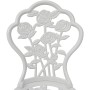 Sillas de jardín bistró 2 unidades aluminio fundido blanco de vidaXL, Sillas de jardín - Ref: Foro24-43176, Precio: 157,03 €,...