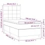 Boxspringbett mit cremefarbener Stoffmatratze 90x190 cm von , Betten und Lattenroste - Ref: Foro24-3142302, Preis: 348,33 €, ...