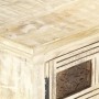 Mueble para TV de madera maciza de mango blanco 130x30x36 cm de , Muebles TV - Ref: Foro24-285899, Precio: 243,59 €, Descuent...