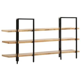 Estantería de 3 niveles madera maciza de mango 160x31x80 cm de , Librerías y estanterías - Ref: Foro24-286604, Precio: 220,89...