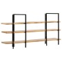 Estantería de 3 niveles madera maciza de mango 160x31x80 cm de , Librerías y estanterías - Ref: Foro24-286604, Precio: 224,94...