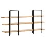 Estantería de 3 niveles madera maciza de mango 160x31x80 cm de , Librerías y estanterías - Ref: Foro24-286604, Precio: 224,94...