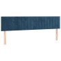 Cama box spring con colchón terciopelo azul oscuro 160x200 cm de , Camas y somieres - Ref: Foro24-3127623, Precio: 504,47 €, ...