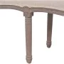 Banco de madera maciza y lino blanco crema 150x40x48 cm de , Bancos para recibidores y almacenamiento - Ref: Foro24-245361, P...