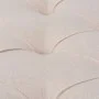 Banco de madera maciza y lino blanco crema 150x40x48 cm de , Bancos para recibidores y almacenamiento - Ref: Foro24-245361, P...
