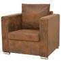 vidaXl Conjunto de sofás de 2 piezas de piel artificial de ante de vidaXL, Sofás - Ref: Foro24-274884, Precio: 767,94 €, Desc...