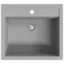 Fregadero de cocina de granito con un seno gris de vidaXL, Fregaderos - Ref: Foro24-142955, Precio: 164,80 €, Descuento: %