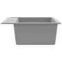 Fregadero de cocina de granito con un seno gris de vidaXL, Fregaderos - Ref: Foro24-142955, Precio: 164,80 €, Descuento: %