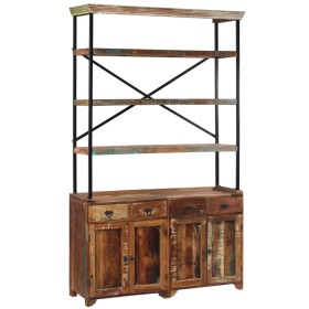 Aparador de estantes madera maciza reciclada 120x35x200cm de , Aparadores - Ref: Foro24-244946, Precio: 875,29 €, Descuento: %