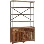 Aparador de estantes madera maciza reciclada 120x35x200cm de , Aparadores - Ref: Foro24-244946, Precio: 858,97 €, Descuento: %