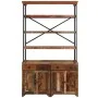 Aparador de estantes madera maciza reciclada 120x35x200cm de , Aparadores - Ref: Foro24-244946, Precio: 858,97 €, Descuento: %
