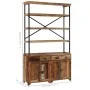 Aparador de estantes madera maciza reciclada 120x35x200cm de , Aparadores - Ref: Foro24-244946, Precio: 858,97 €, Descuento: %