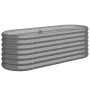 Jardinera arriate acero recubrimiento polvo gris 114x40x36 cm de , Maceteros y jardineras - Ref: Foro24-318864, Precio: 36,49...