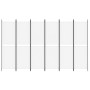 Biombo divisor de 6 paneles de tela blanco 300x180 cm de , Divisores de ambientes - Ref: Foro24-350222, Precio: 58,98 €, Desc...