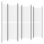 Biombo divisor de 6 paneles de tela blanco 300x180 cm de , Divisores de ambientes - Ref: Foro24-350222, Precio: 58,98 €, Desc...