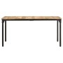 Mesa de comedor de madera de mango rugosa 160x80x76 cm de , Mesas de cocina y de comedor - Ref: Foro24-321974, Precio: 262,22...