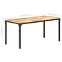 Mesa de comedor de madera de mango rugosa 160x80x76 cm de , Mesas de cocina y de comedor - Ref: Foro24-321974, Precio: 248,46...