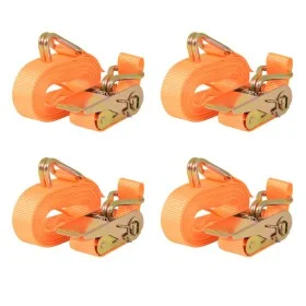 Correas de sujeción de trinquete 4 uds 0,4 T 6mx25mm naranja de vidaXL, Correas de amarre - Ref: Foro24-142658, Precio: 22,93...